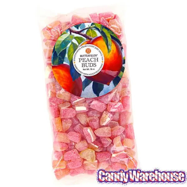 Butterfields Buds Hard Candy - Peach: 1LB Bag