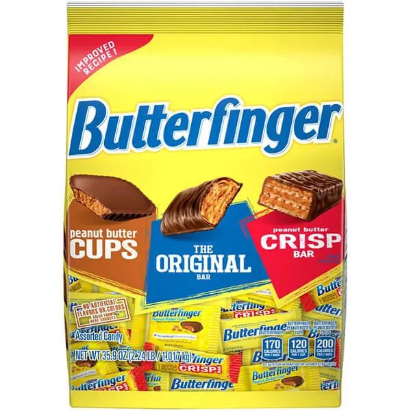 Butterfinger Fun Size Candy Bars Assortment: 35.9-Ounce Bag