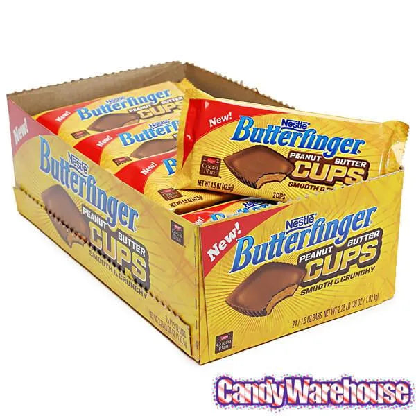 Butterfinger Peanut Butter Cups Candy Packs: 24-Piece Box