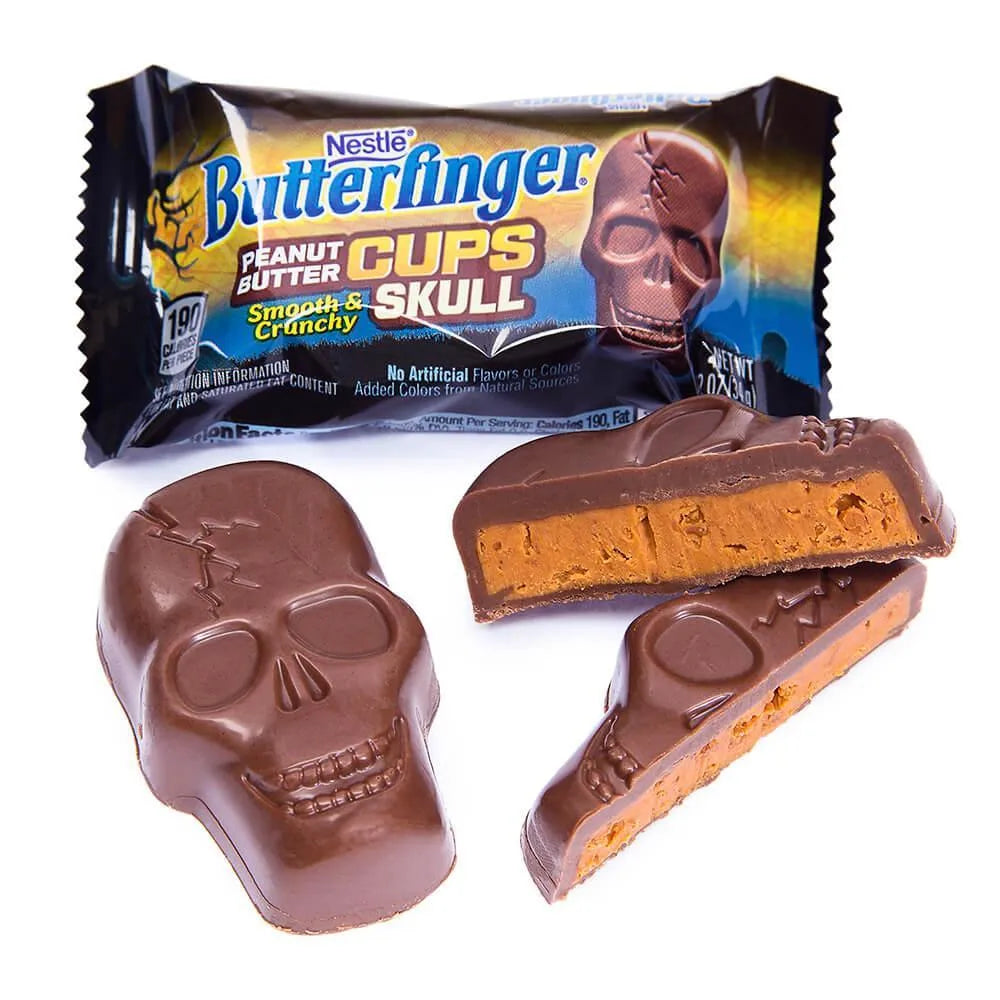 Butterfinger Peanut Butter Cups Skulls: 10.8-Ounce Bag