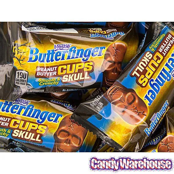 Butterfinger Peanut Butter Cups Skulls: 10.8-Ounce Bag