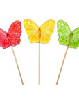 Butterfly Hard Candy Lollipops: 12-Piece Bag