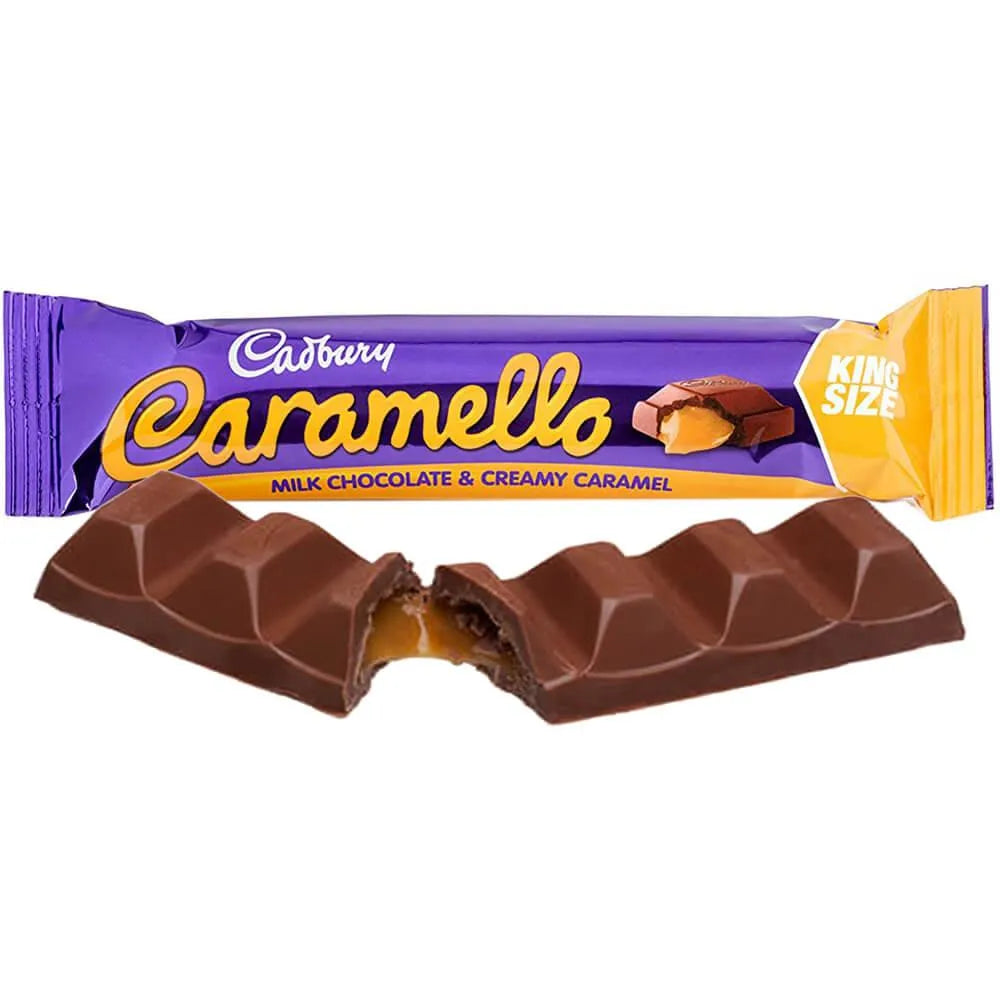 Cadbury Caramello King Size Candy Bars: 18-Piece Box