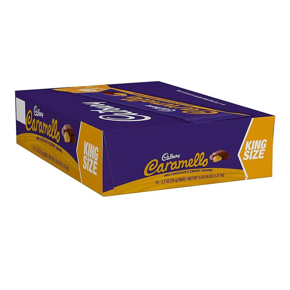 Cadbury Caramello King Size Candy Bars: 18-Piece Box