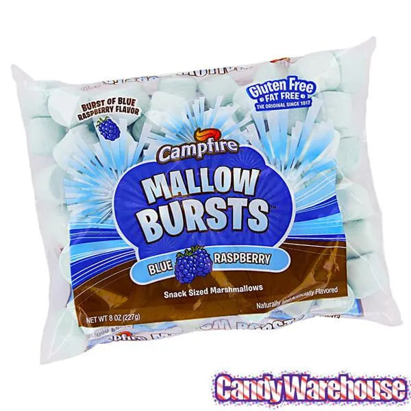 Campfire Mallow Bursts Marshmallows - Blue Raspberry: 8-Ounce Bag