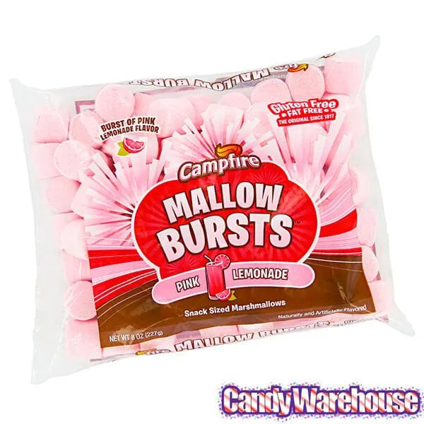 Campfire Mallow Bursts Marshmallows - Pink Lemonade: 8-Ounce Bag