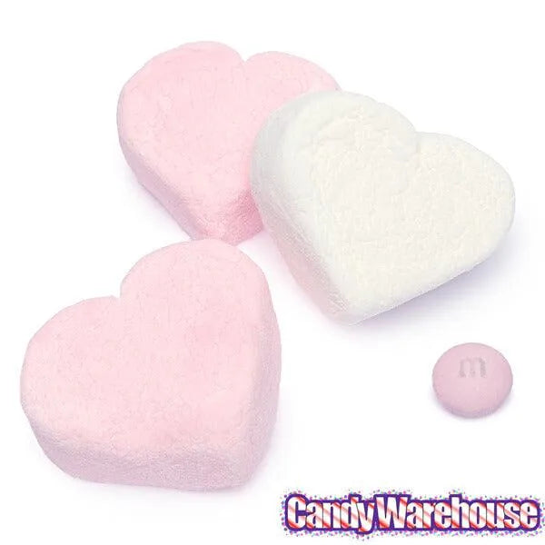 Campfire Pink and White Marshmallow Hearts: 10-Ounce Bag