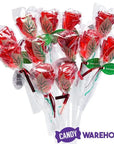 Candy 3-D Red Rose Lollipops: 100-Piece Bag