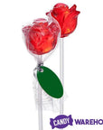 Candy 3-D Red Rose Lollipops: 100-Piece Bag