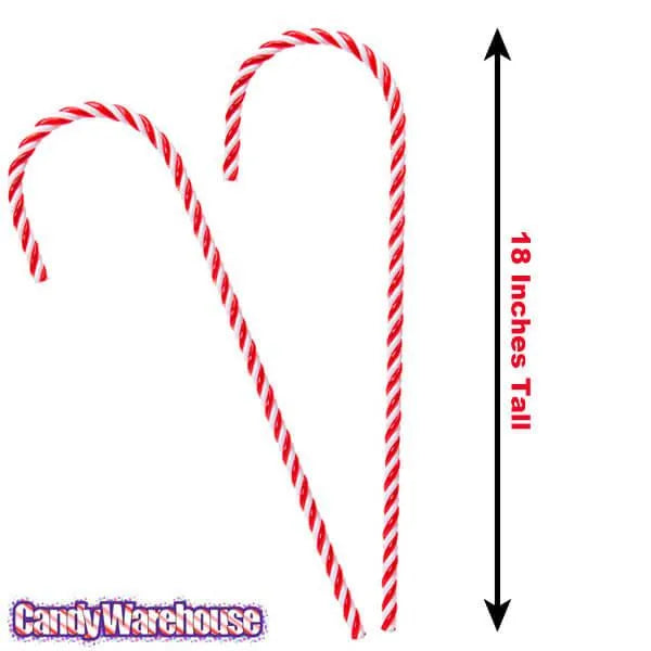 Candy Cane Ornaments - 18 Inch: 2-Piece Bag