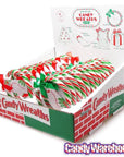 Candy Christmas Wreaths: 24-Piece Display