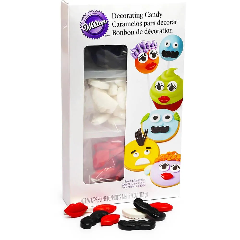 Candy Decorating Kit - Mustache, Lips and Teeth: 3.9-Ounce Set