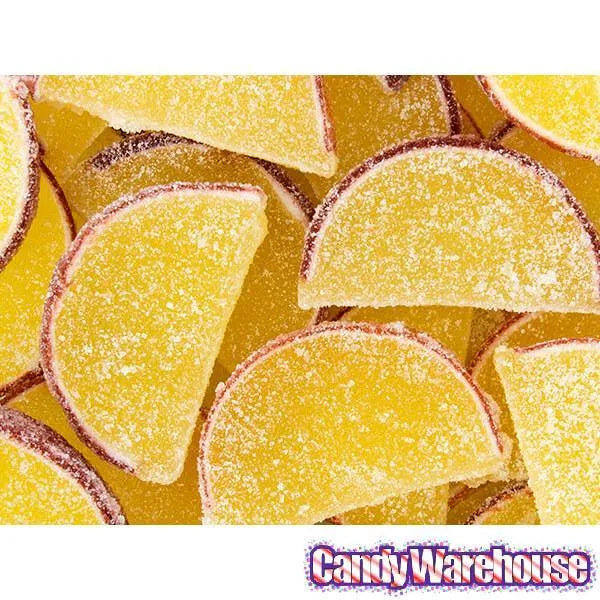 Candy Fruit Jell Slices - Pineapple: 5LB Box