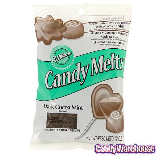 Candy Melts - Dark Cocoa Mint: 12-Ounce Bag