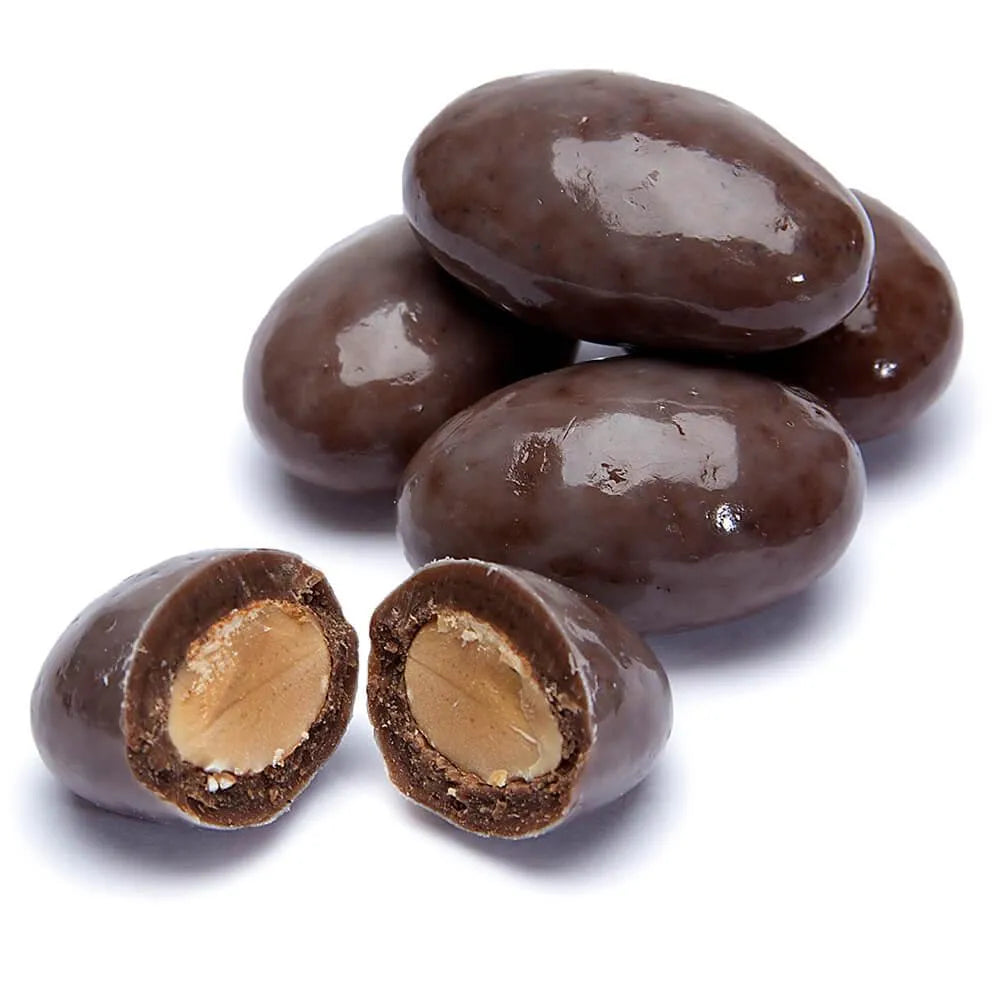 Cappuccino Chocolate Covered Almonds Candy: 2LB Bag