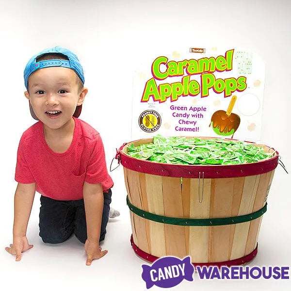 Caramel Apple Pops in Bulk: 1000-Piece Bushel Basket