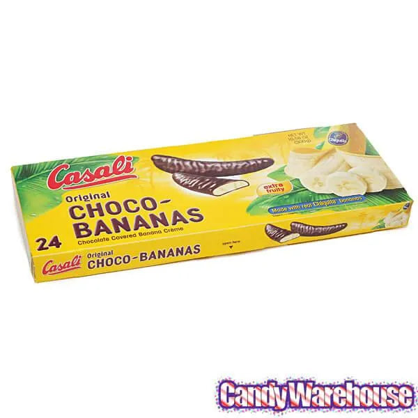 Casali Chocolate Covered Banana Creme Candy: 24-Piece Gift Box