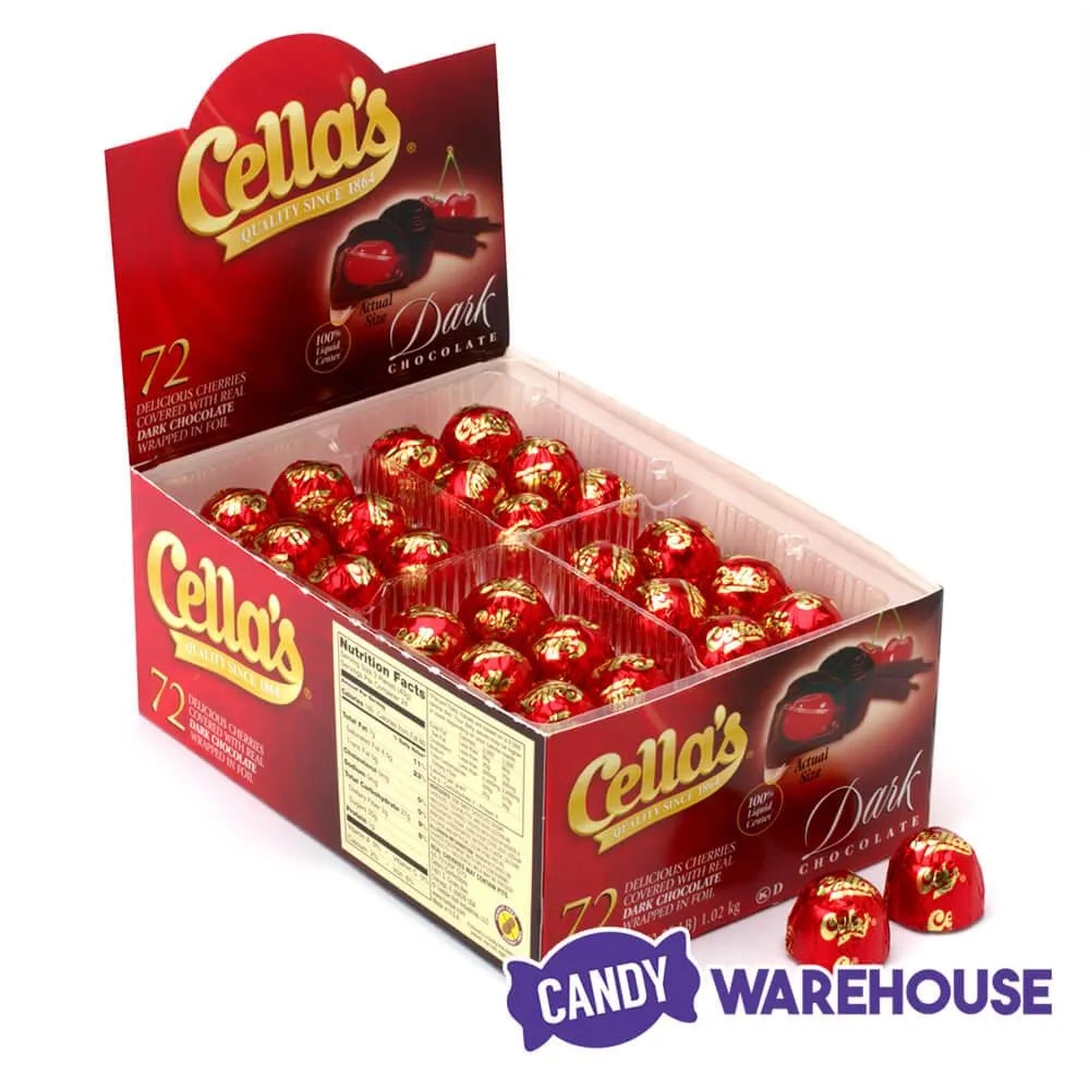 Cella's Chocolate Covered Cherries - Dark: 72-Piece Box