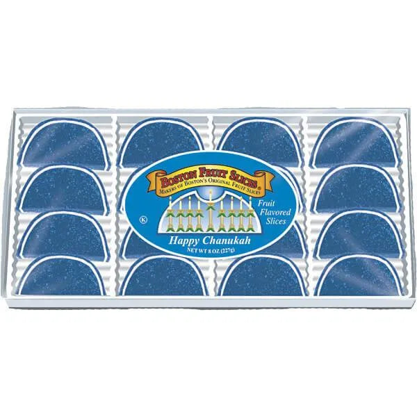 Chanukah Fruit Slices Candy: 16-Piece Box