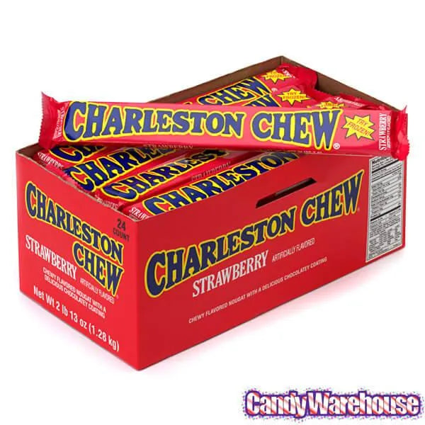 Charleston Chew Candy Bars - Strawberry: 24-Piece Box