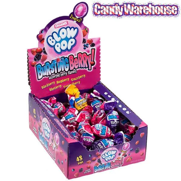 Charms Blow Pops - Bursting Berry: 48-Piece Box