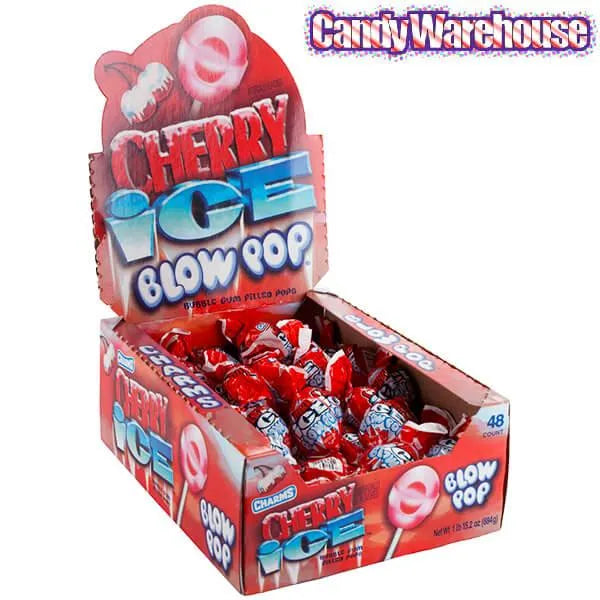 Charms Blow Pops - Cherry Ice: 48-Piece Box