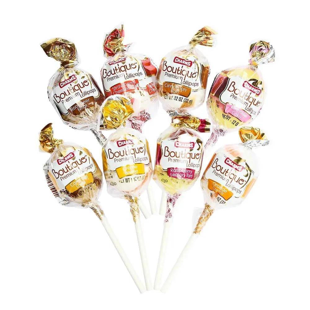 Charms Boutique Premium Lollipops: 48-Piece Box