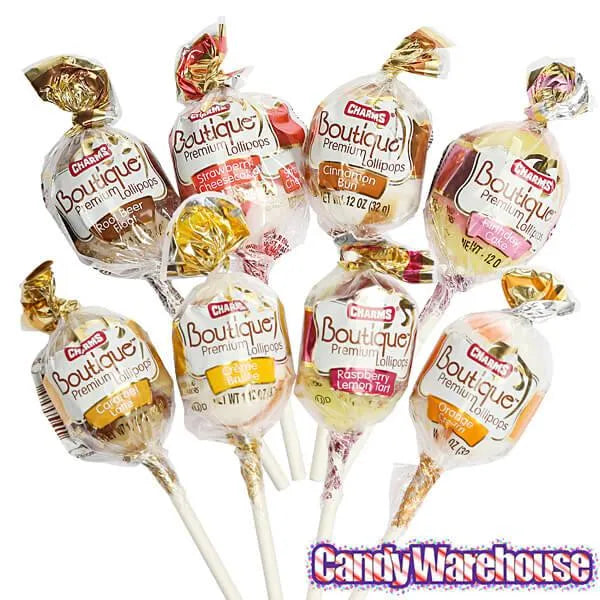 Charms Boutique Premium Lollipops: 48-Piece Box