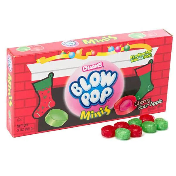 Charms Christmas Blow Pop Minis Theater Packs: 12-Piece Box