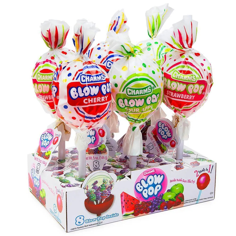 Charms Giant Blow Pops - Classic Flavors: 6-Piece Display