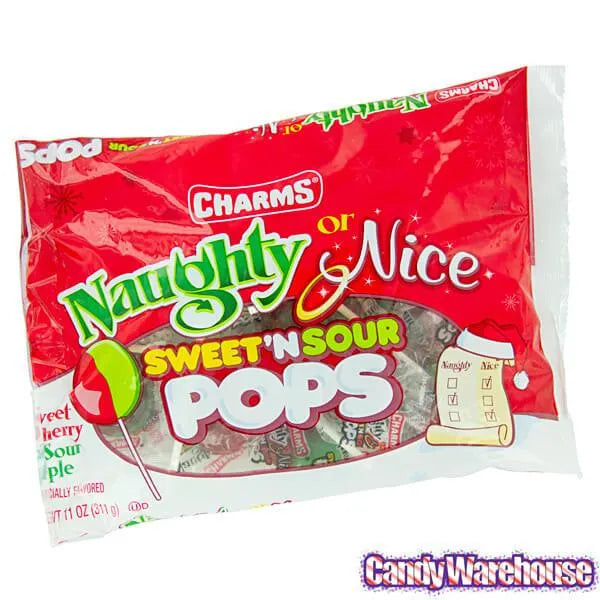 Charms Naughty or Nice Sweet n Sour Pops: 15-Piece Bag