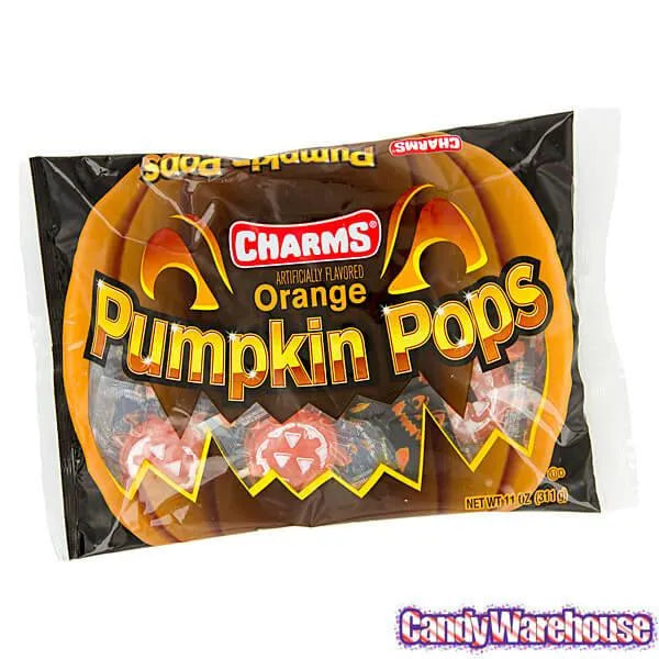 Charms Orange Pumpkin Pops: 15-Piece Bag