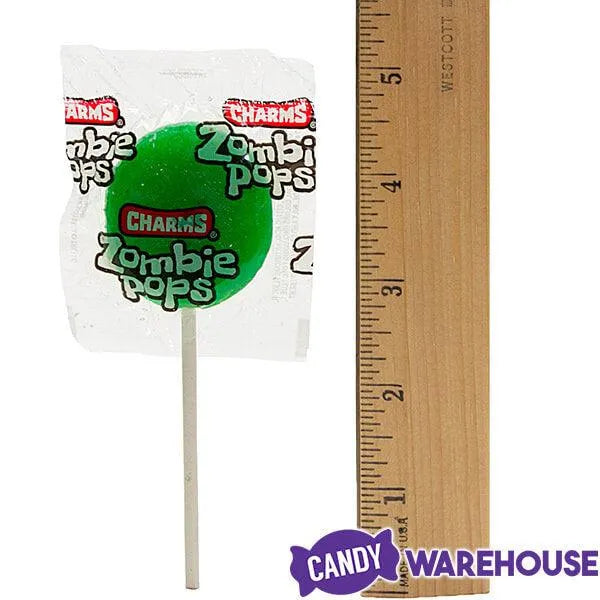 Charms Sour Apple Zombie Pops: 15-Piece Bag