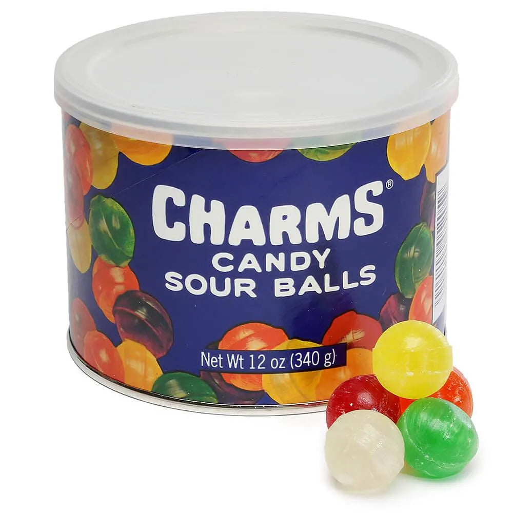 Charms Sour Balls Hard Candy: 12-Piece Case