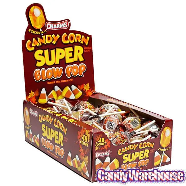 Charms Super Blow Pops - Candy Corn: 48-Piece Box