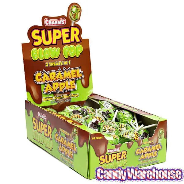 Charms Super Blow Pops - Caramel Apple: 48-Piece Box