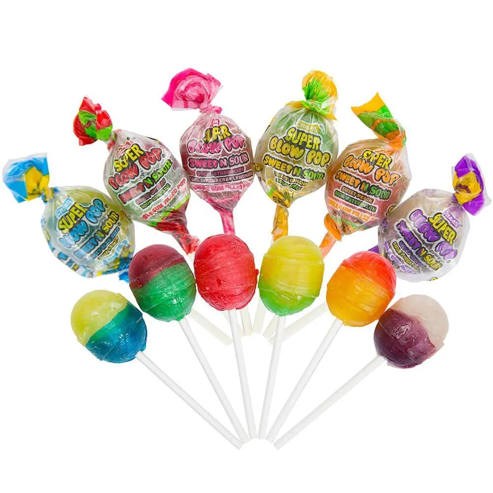 Charms Super Blow Pops Sweet N Sour Assortment: 48-Piece Box