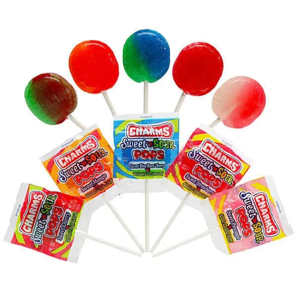 Charms Sweet & Sour Pops: 48-Piece Box