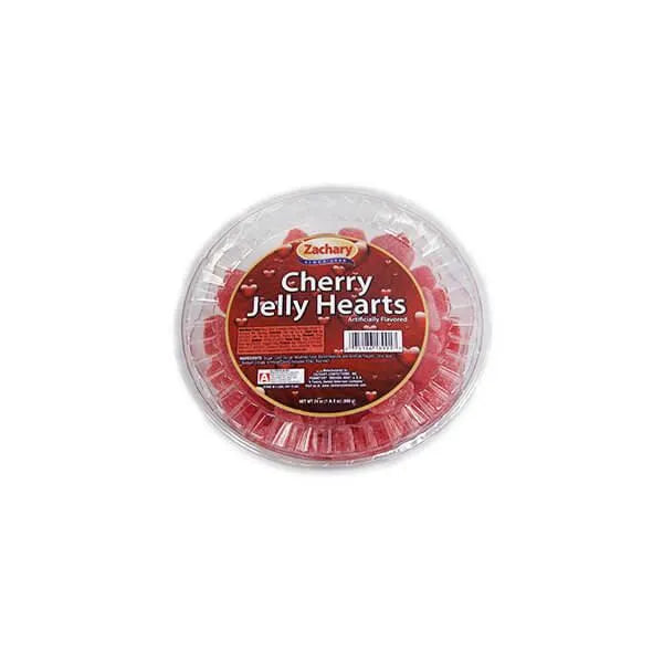 Cherry Jelly Hearts Candy: 16-Ounce Tub