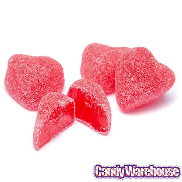 Cherry Jelly Hearts Candy: 16-Ounce Tub