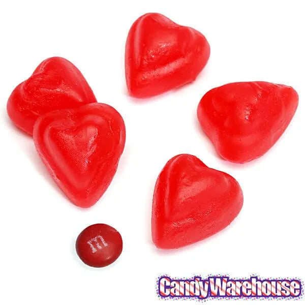 Cherry Juju Candy Hearts: 5LB Bag