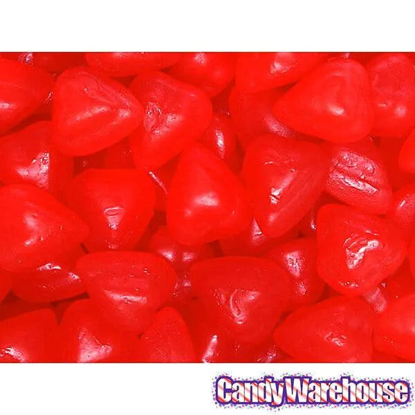 Cherry Juju Candy Hearts: 5LB Bag