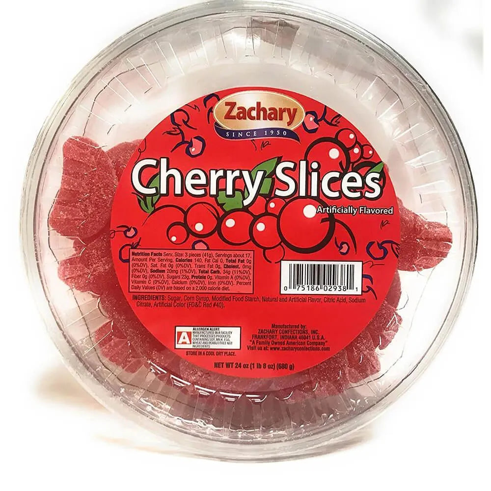 Cherry Slices Jelly Candy: 24-Ounce Tub