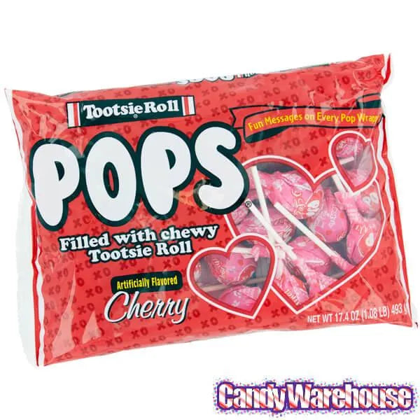 Cherry Tootsie Pops: 16-Piece Bag