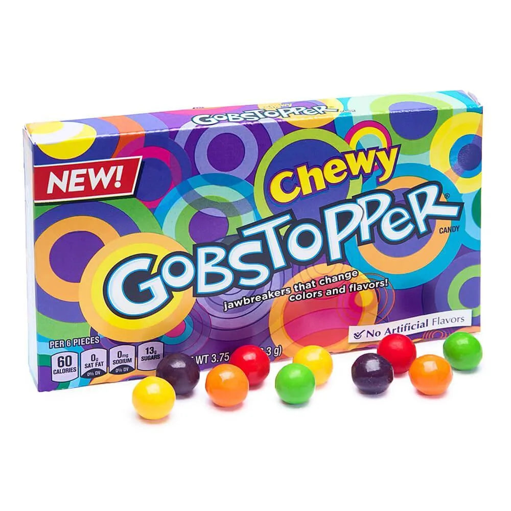 Chewy Gobstopper Candy 3.75-Ounce Packs: 12-Piece Box