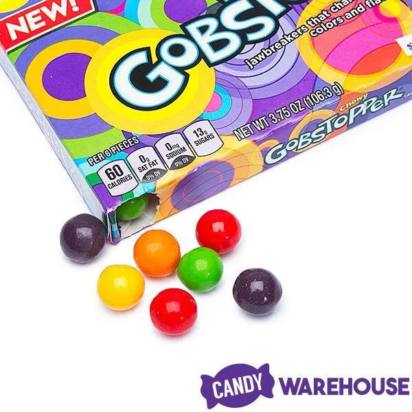 Chewy Gobstopper Candy 3.75-Ounce Packs: 12-Piece Box