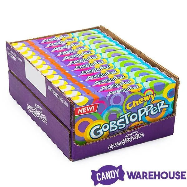 Chewy Gobstopper Candy 3.75-Ounce Packs: 12-Piece Box