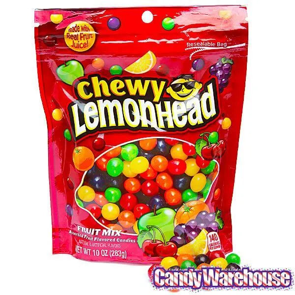 Chewy Lemonhead Fruit Mix Candy: 10-Ounce Bag