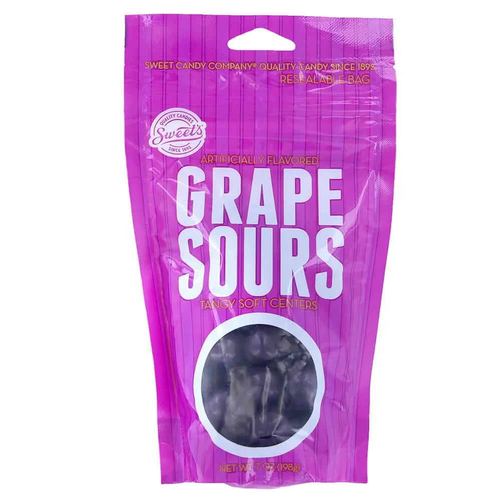 Chewy Sour Balls - Grape: 7-Ounce Bag