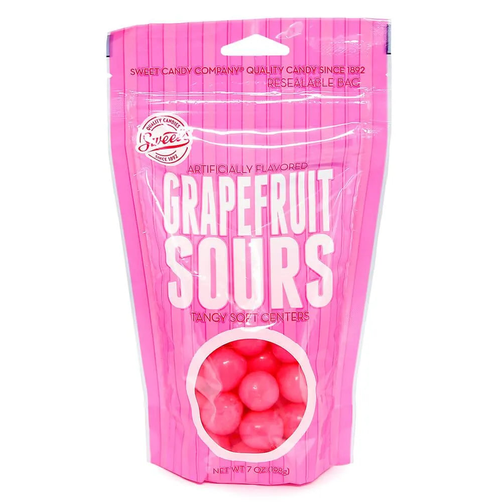 Chewy Sour Balls - Pink Grapefruit: 7-Ounce Bag